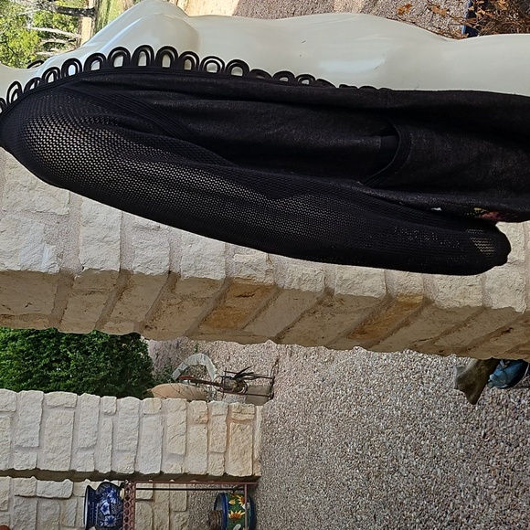 Leifsdottir Anthropologie Brown Open Cardigan with Colorful Bird Accent XS - Picture 5 of 12